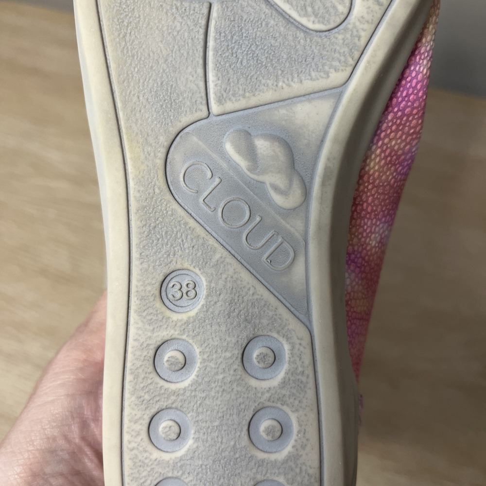 CLOUD Aika Prints Marea Rose Pink Side-Zip‎ Leather Minimalist Sneakers 7.5 / 38 - Picture 6 of 10
